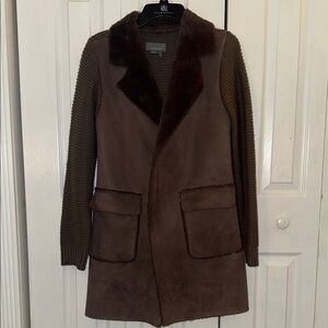 Anthropologie Brown Knit Cardigan